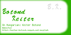 botond keiter business card